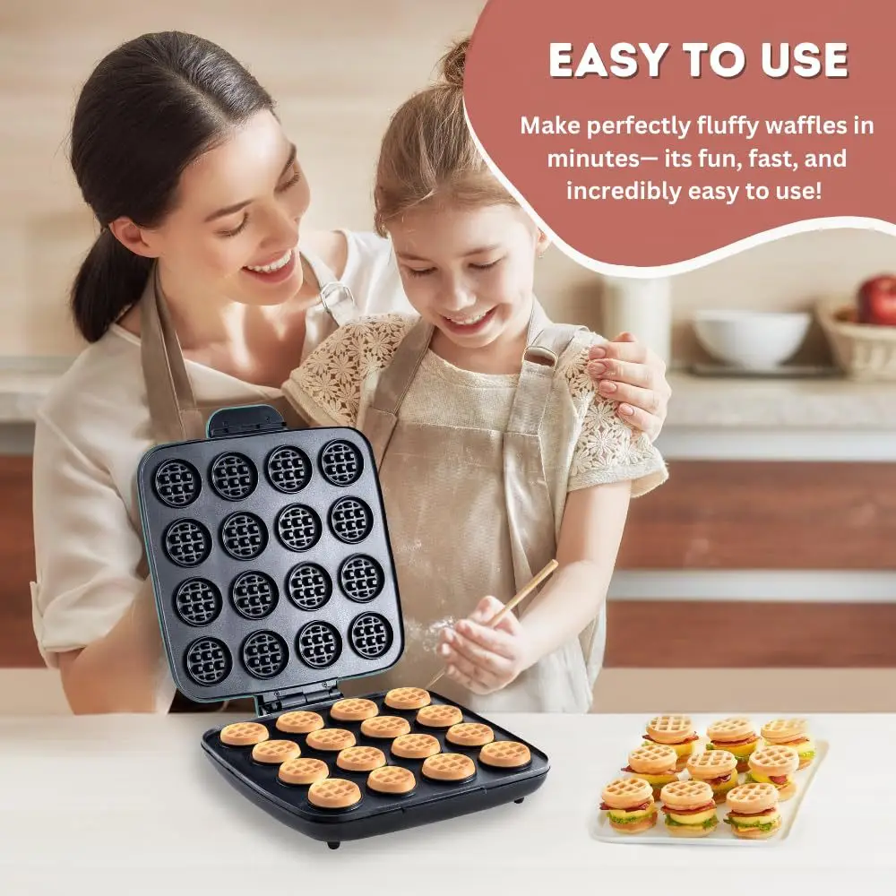 Sandwich Press Panini - Máquina para Hacer Waffles de 16
