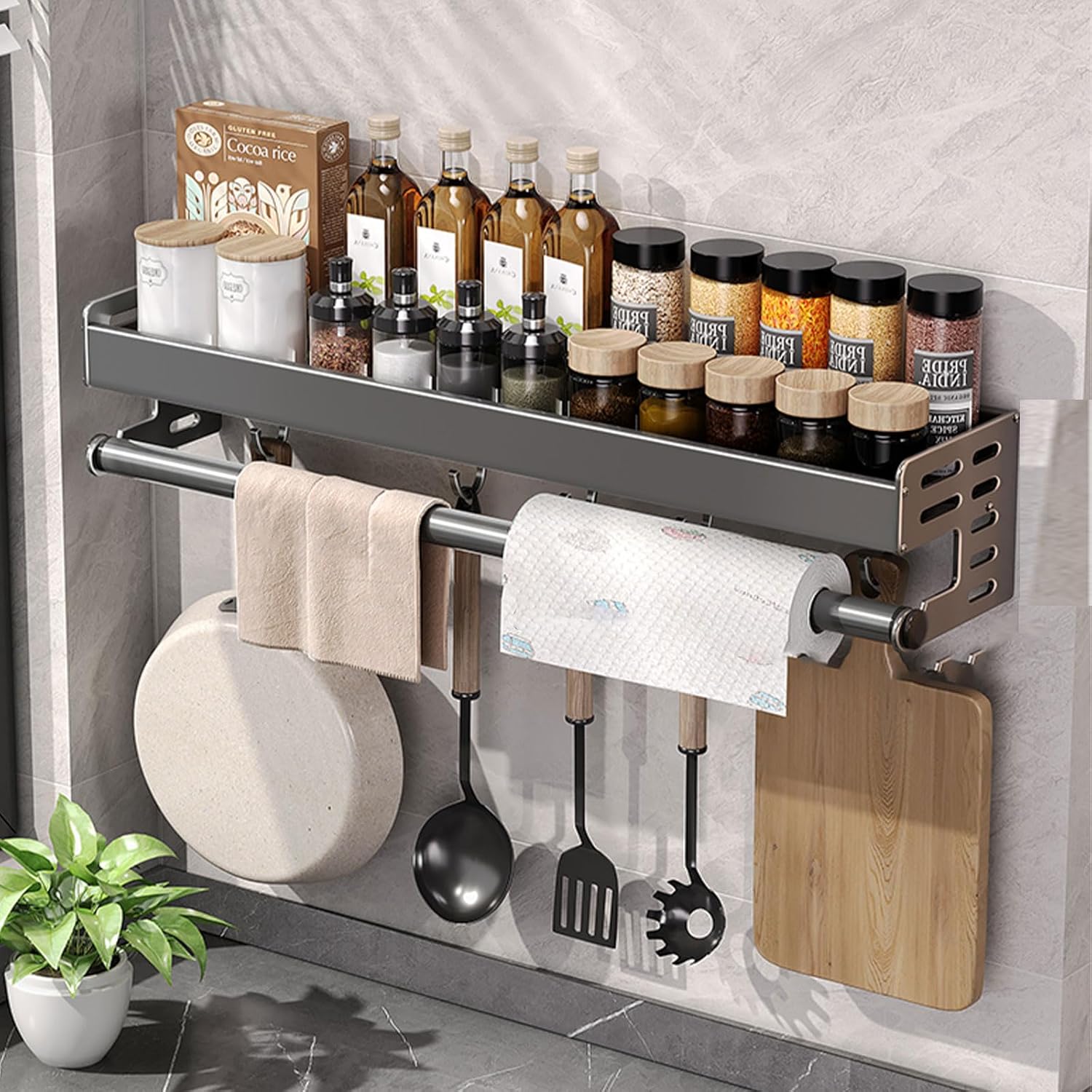 Commercial Kitchen Wall Shelves - Soporte de utensilios de montaje en