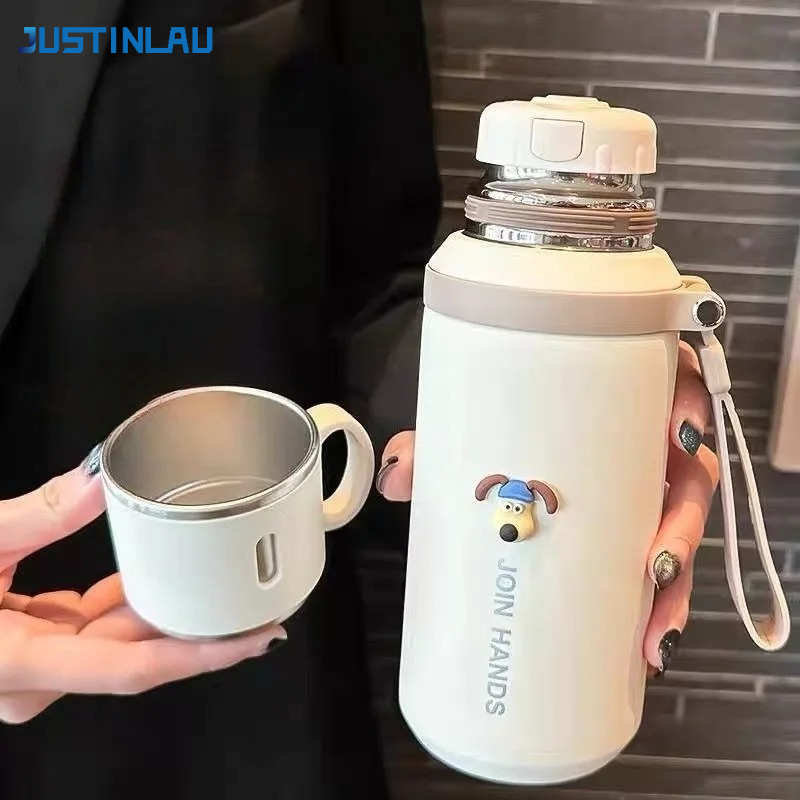Commercial Kitchen Kettle - JUSTINLAU-termos de 600/800ML, frascos de vacío
