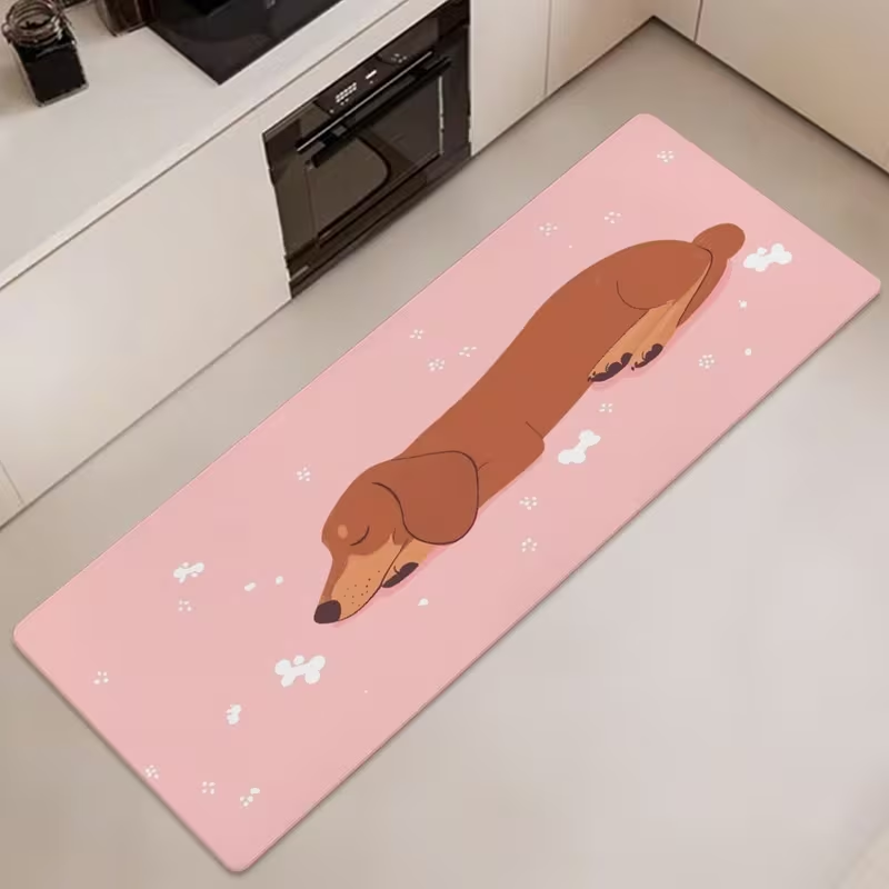 Commercial Kitchen Background - Alfombra de Cocina Larga con Diseño