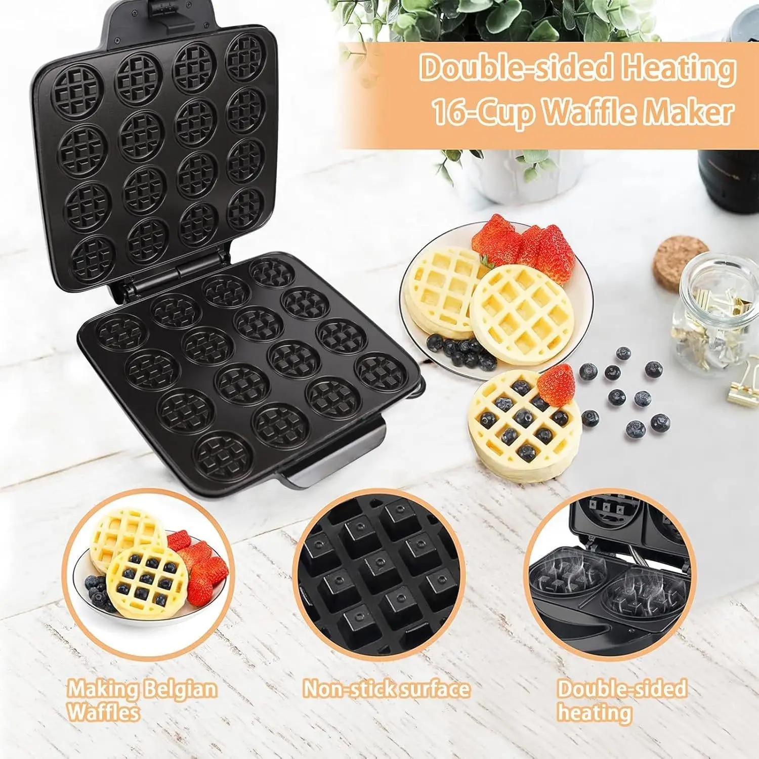 Máquina para Hacer Waffles de  - Sandwich Press Panini reseña y precio