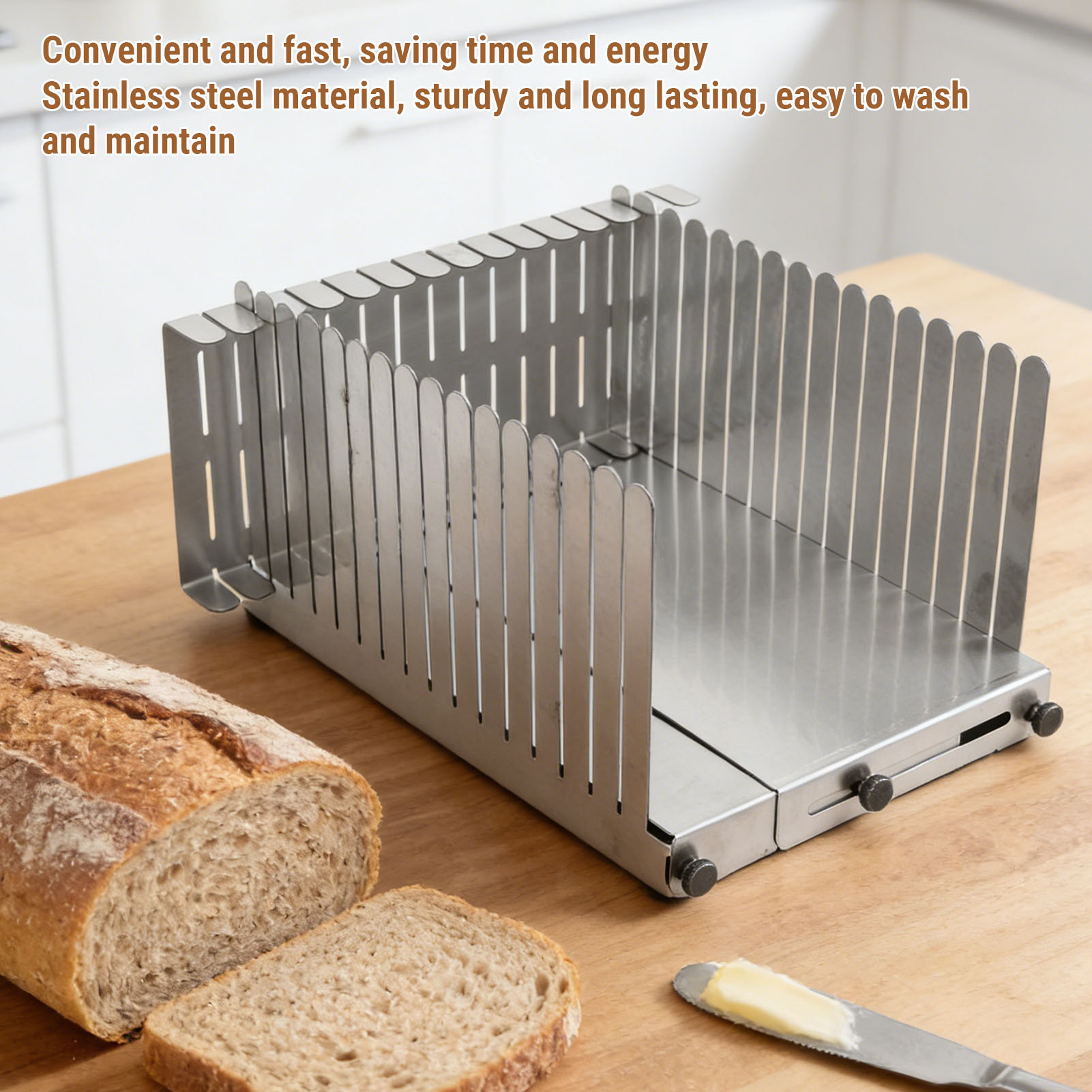 Guía para Cortar Pan de Acero  - Commercial Bread Slicer reseña y precio