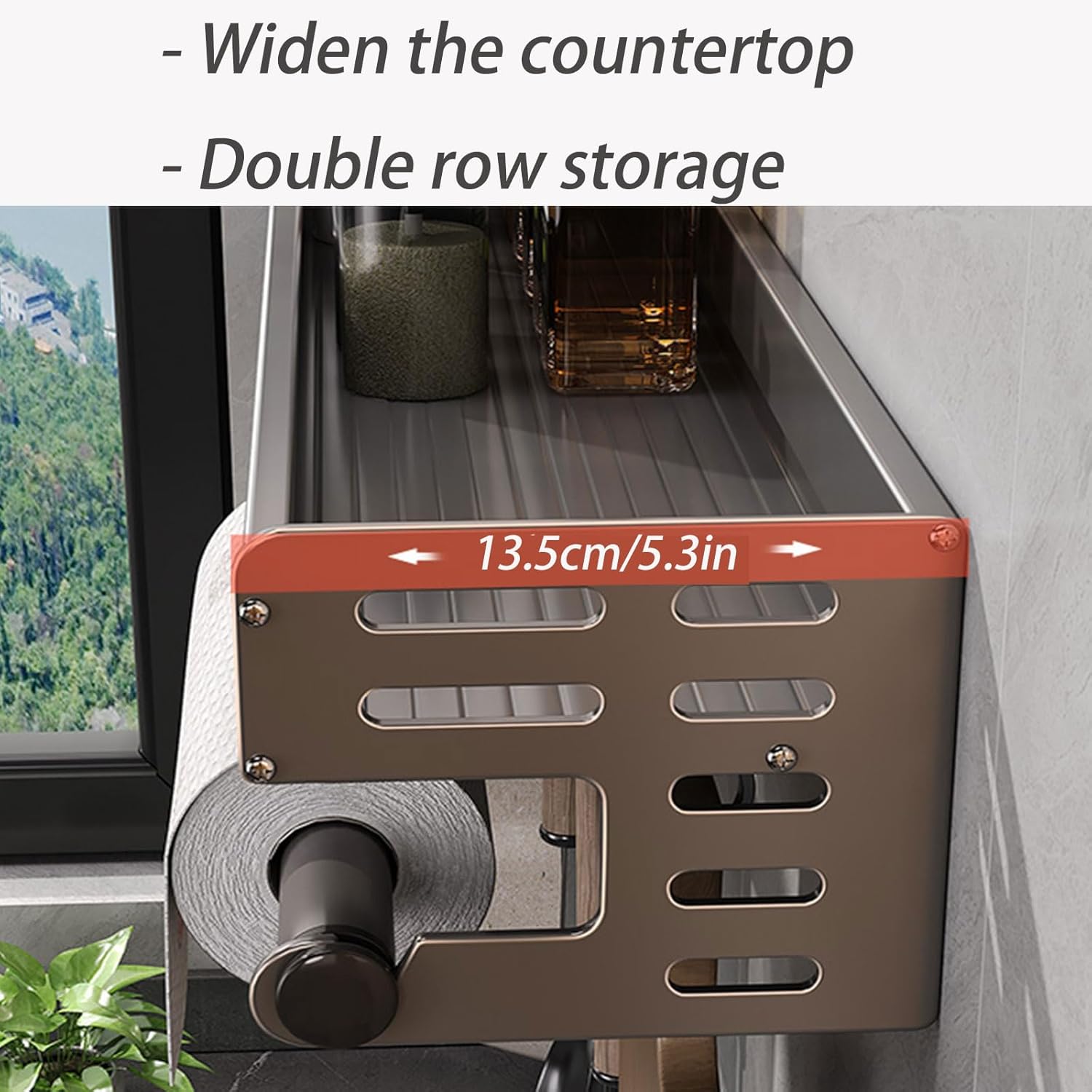 Soporte de utensilios de monta - Commercial Kitchen Wall Shelves reseña y precio