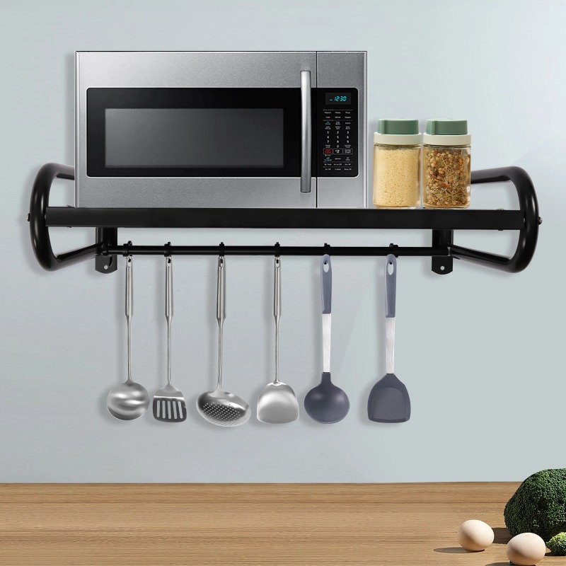 Estante para horno microondas  - Commercial Kitchen Wall Shelves reseña y precio