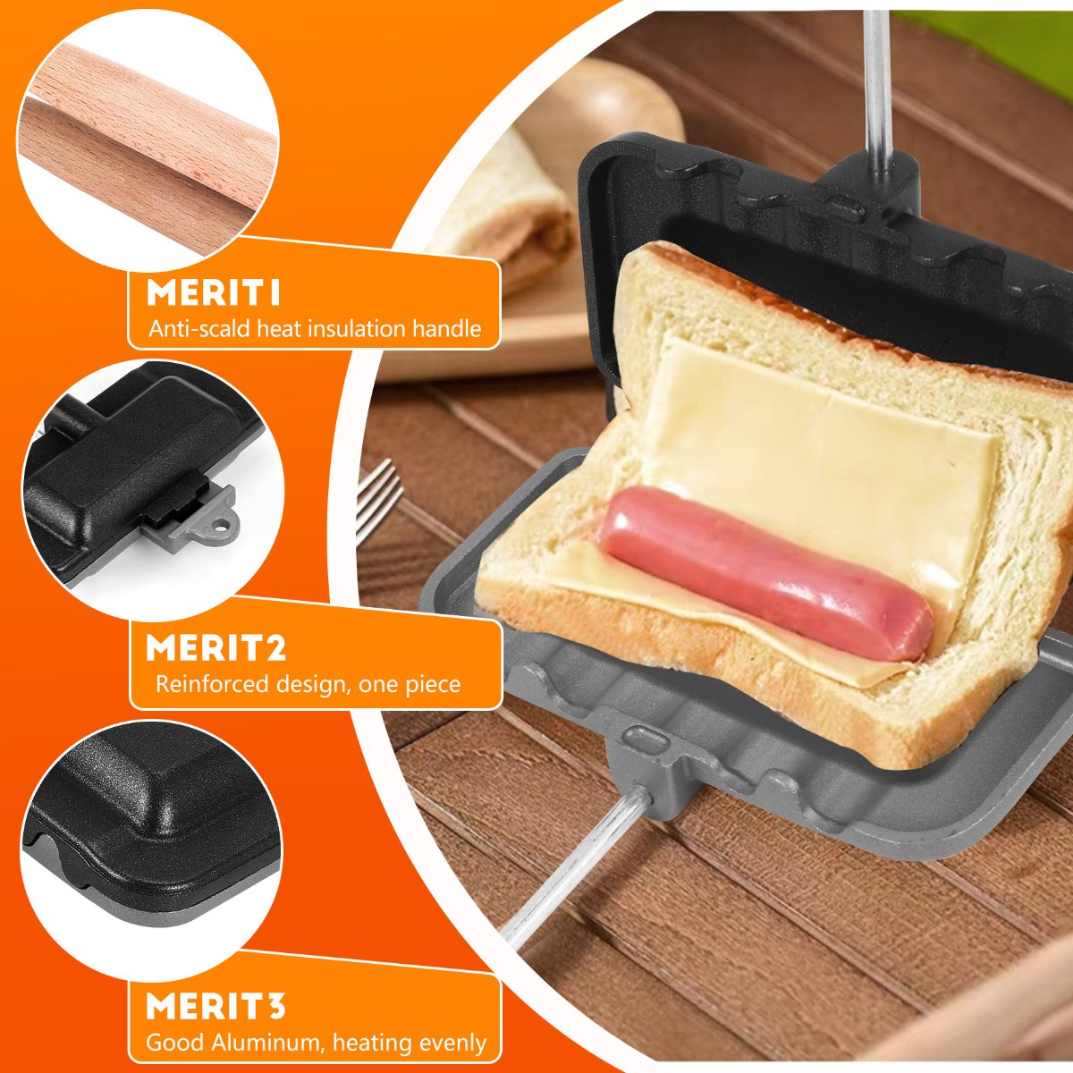 ABUD-Sartén para sándwiches de - Sandwich Press Panini reseña y precio