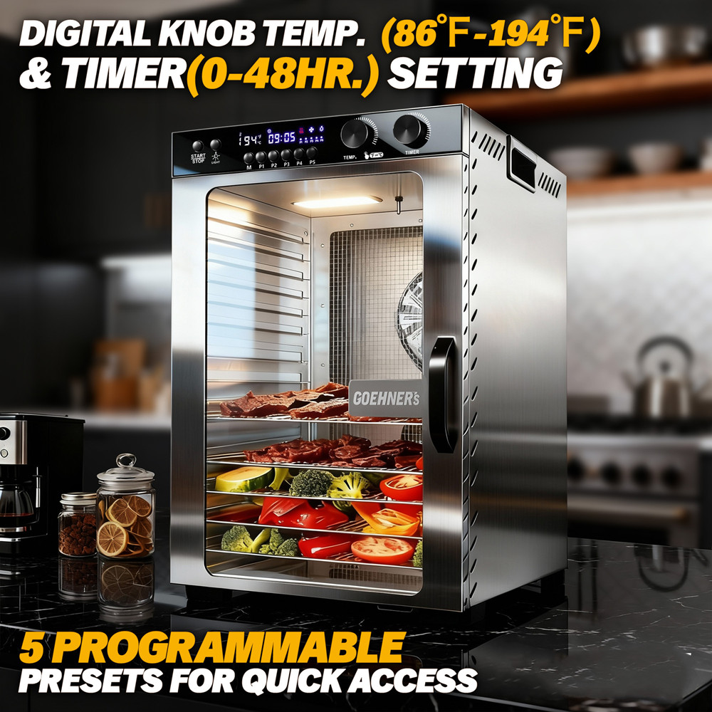 Deshidratador de Alimentos con - Commercial Food Dehydrator reseña y precio