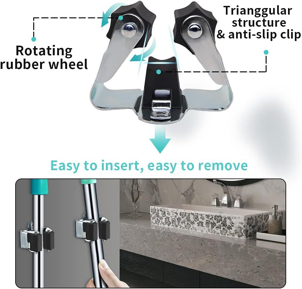 1/4 piezas Soporte para escoba - Commercial Kitchen Wall Shelves reseña y precio